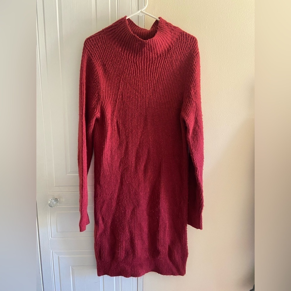 Michael Kors womens‎ XSmall long sleeve midi sweater dress oversized fall winter